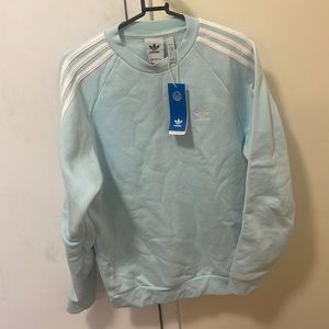 New Adidas blue crewneck sweater